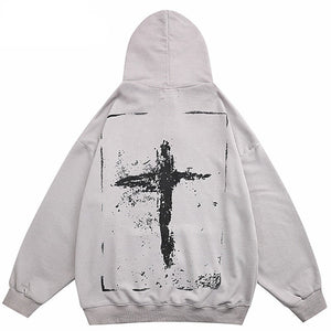 Grey streetwear hoodie