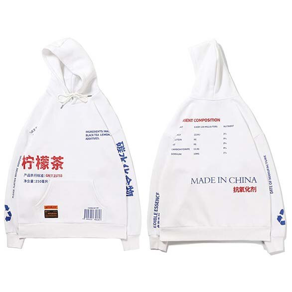 Asian streetwear hoodie