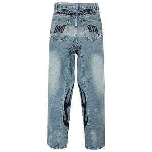 Light wash jeans outfit mens streetwear