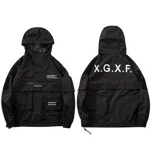 Black jacket streetwear