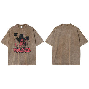 Brown graphic t shirt