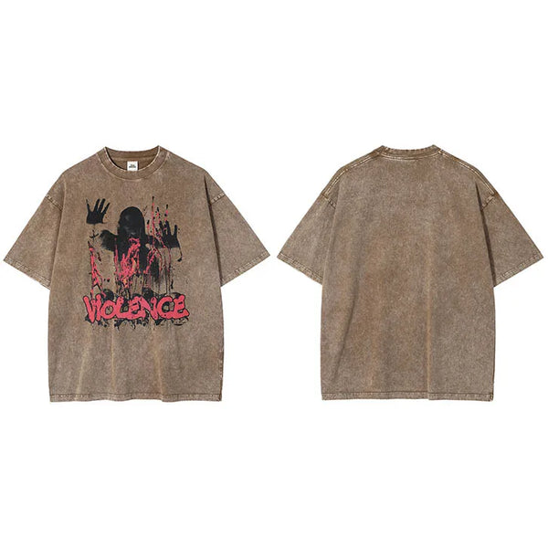 Brown graphic t shirt