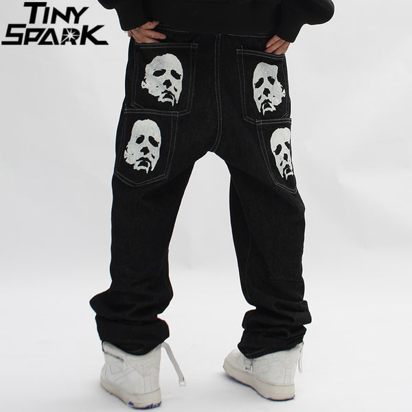 Graphic jeans streetwear