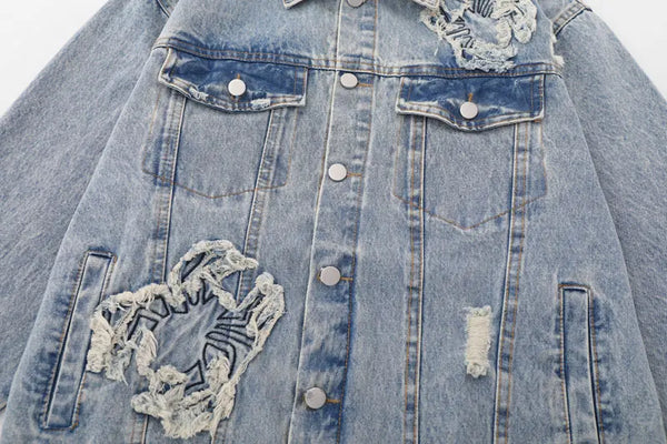 Denim jacket streetwear