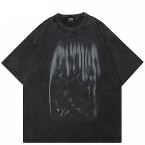 Washed Black T Shirt Mens