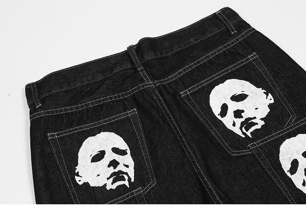 Graphic jeans streetwear