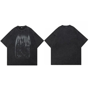 Washed Black T Shirt Mens