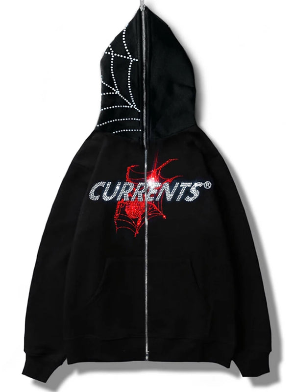 Black and Red Spider Hoodie