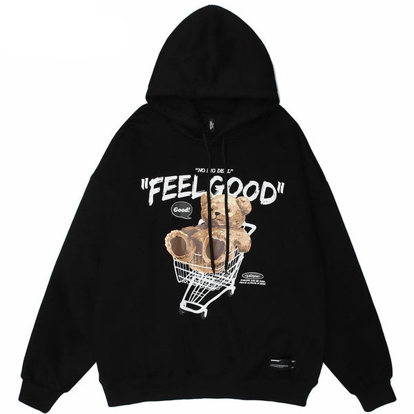 Beige hoodie streetwear