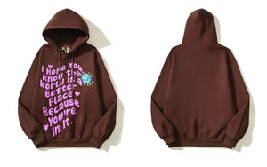 Brown streetwear hoodie