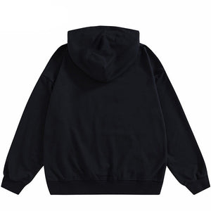 Black hoodie mens streetwear