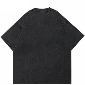 Oversized Washed Black Tshirt