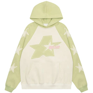 Y2K Embroidered Star Hoodie