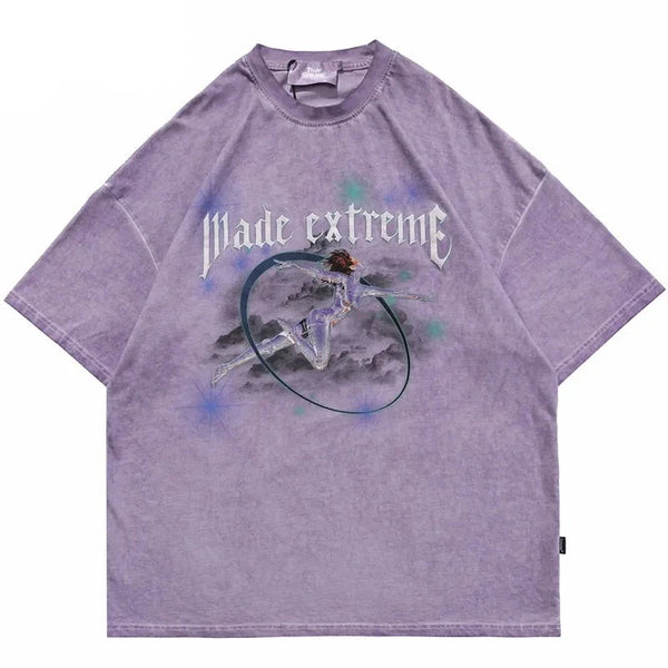 Graphic T Shirt Purple