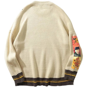 Knitted sweater streetwear