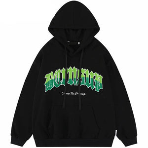 Black Graphic Hoodie