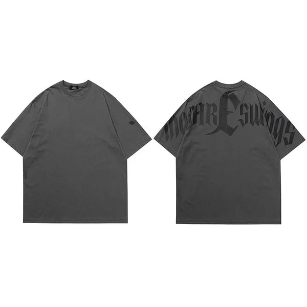 Black t shirt streetwear