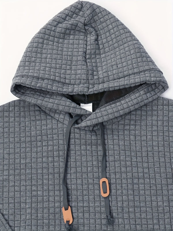 Plaid Hoodie Grey