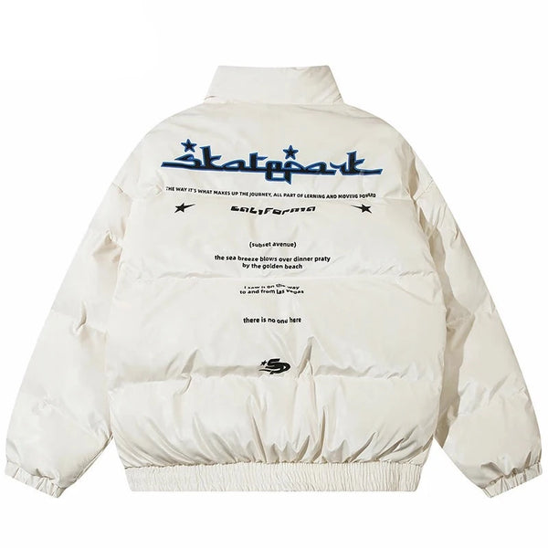 Mens streetwear puffer jacket