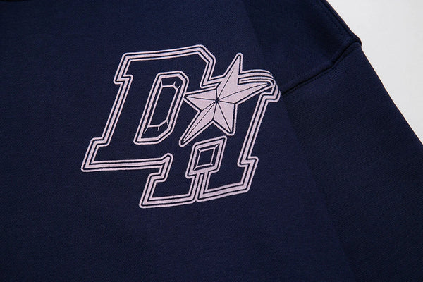 Navy Star Hoodie