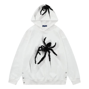 Spider Embroidery Hoodie