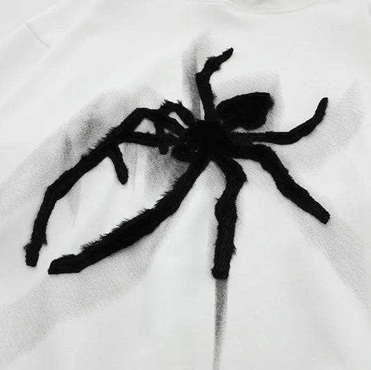 Spider Embroidery Hoodie