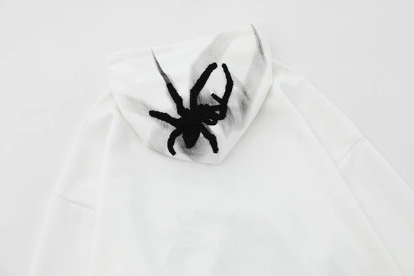 Spider Embroidery Hoodie