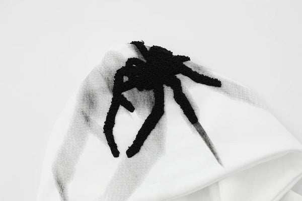 Spider Embroidery Hoodie