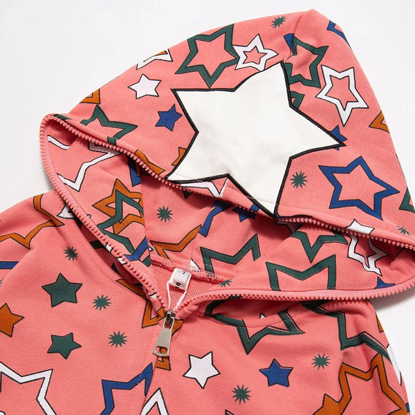 Star Zip Up Hoodie