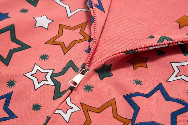 Star Zip Up Hoodie