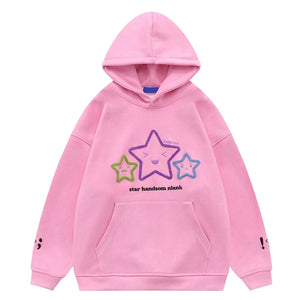 Stars Pink Hoodie