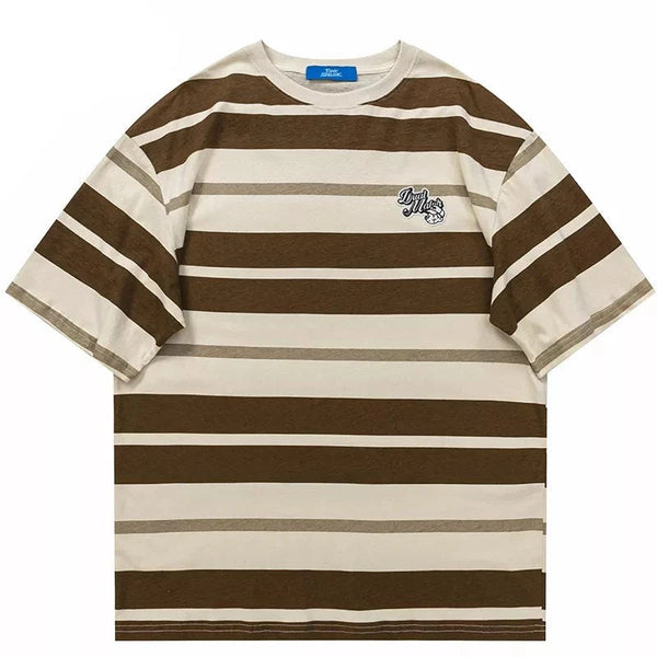 Striped T Shirt Streetwear