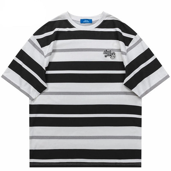 Striped T Shirt Streetwear