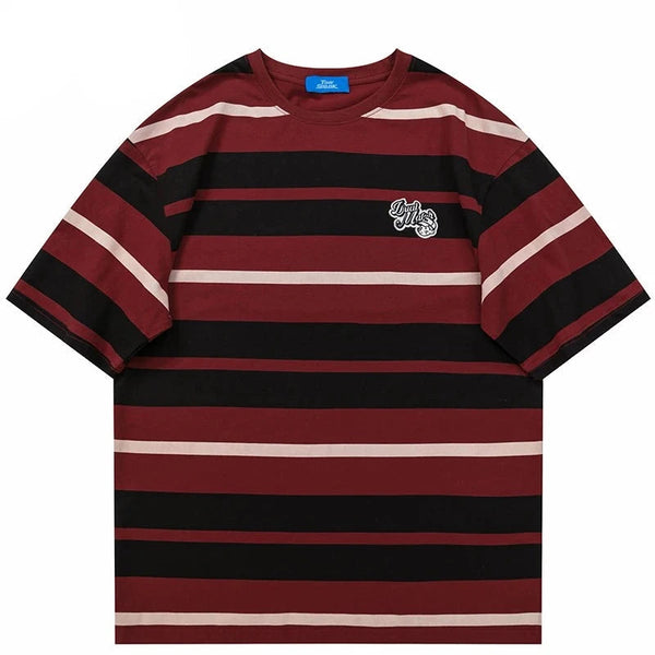 Striped T Shirt Streetwear