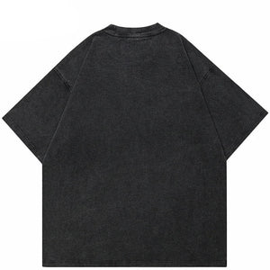 Washed Black T-Shirt Freak Shadow