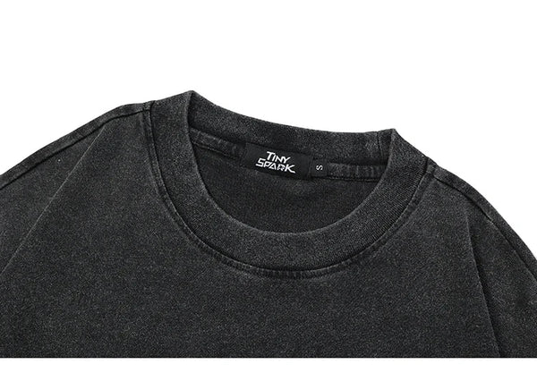 Washed Black T-Shirt Life Label